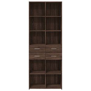 vidaXL Highboard Brown Oak 70x42.5x185 cm Engineered Wood