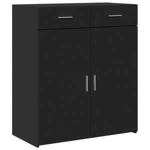 vidaXL Sideboard Black 80x42.5x93 cm Engineered Wood