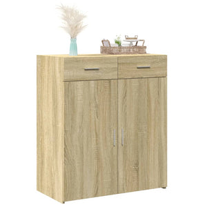 vidaXL Sideboard Sonoma Oak 80x42.5x93 cm Engineered Wood