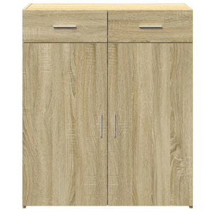 vidaXL Sideboard Sonoma Oak 80x42.5x93 cm Engineered Wood