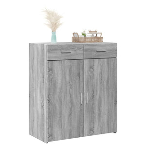 vidaXL Sideboard Grey Sonoma 80x42.5x93 cm Engineered Wood