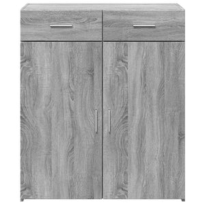 vidaXL Sideboard Grey Sonoma 80x42.5x93 cm Engineered Wood