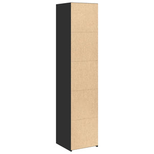 vidaXL Highboard Black 40x41x185 cm Engineered Wood