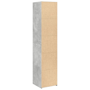 vidaXL Highboard Concrete Grey 40x41x185 cm Engineered Wood