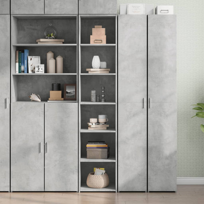 vidaXL Highboard Concrete Grey 40x41x185 cm Engineered Wood