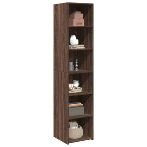 vidaXL Highboard Brown Oak 40x41x185 cm Engineered Wood