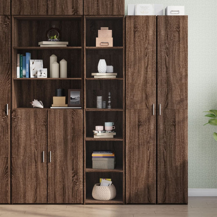 vidaXL Highboard Brown Oak 40x41x185 cm Engineered Wood