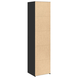 vidaXL Highboard Black 45x41x185 cm Engineered Wood