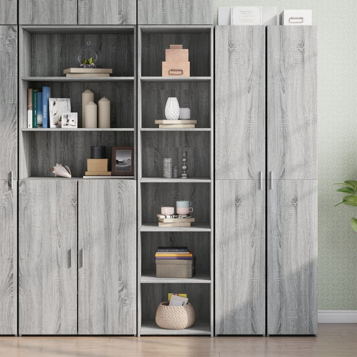 vidaXL Highboard Grey Sonoma 45x41x185 cm Engineered Wood