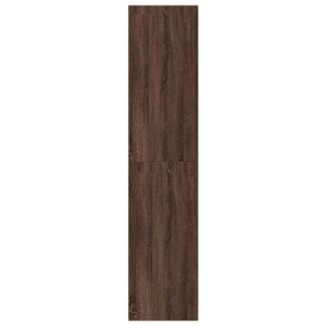 vidaXL Highboard Brown Oak 45x41x185 cm Engineered Wood