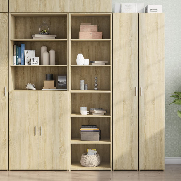 vidaXL Highboard Sonoma Oak 50x41x185 cm Engineered Wood