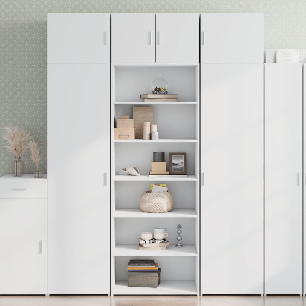 vidaXL Highboard White 70x41x185 cm Engineered Wood