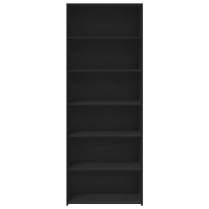 vidaXL Highboard Black 70x41x185 cm Engineered Wood