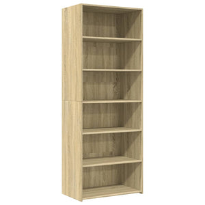 vidaXL Highboard Sonoma Oak 70x41x185 cm Engineered Wood