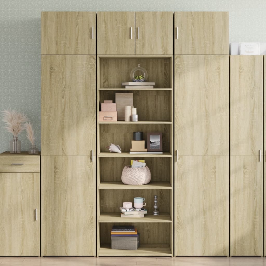 vidaXL Highboard Sonoma Oak 70x41x185 cm Engineered Wood