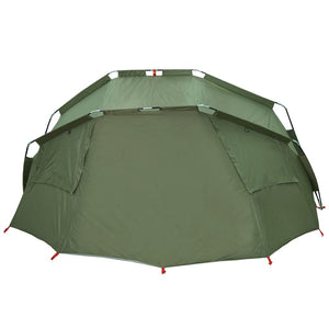 vidaXL Fishing Tent 5-Person Olive Green Waterproof