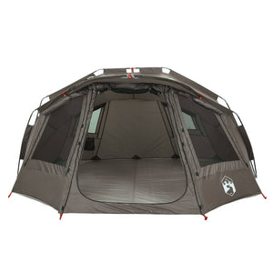 vidaXL Fishing Tent 5-Person Grey Waterproof