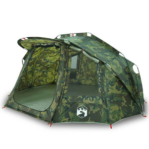 vidaXL Fishing Tent 5-Person Camouflage Waterproof