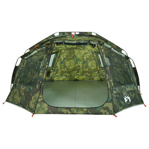 vidaXL Fishing Tent 5-Person Camouflage Waterproof