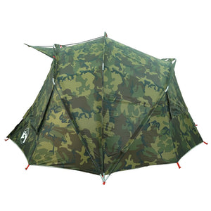 vidaXL Fishing Tent 5-Person Camouflage Waterproof