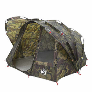 vidaXL Fishing Tent 5-Person Camouflage Waterproof