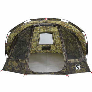 vidaXL Fishing Tent 5-Person Camouflage Waterproof