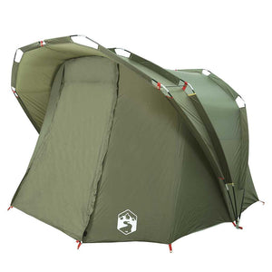 vidaXL Fishing Tent 4-Person Olive Green Waterproof