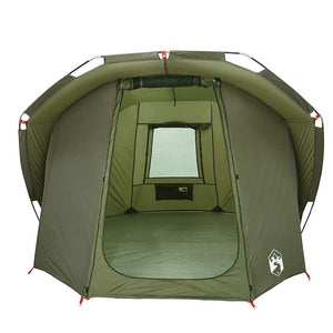 vidaXL Fishing Tent 4-Person Olive Green Waterproof