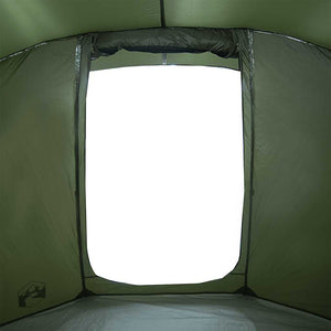 vidaXL Fishing Tent 4-Person Olive Green Waterproof