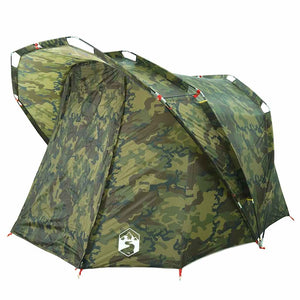 vidaXL Fishing Tent 4-Person Camouflage Waterproof