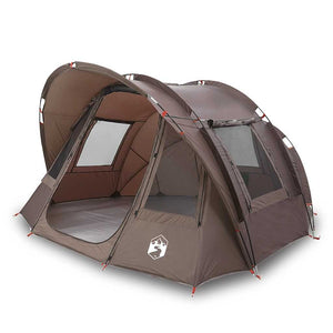 vidaXL Fishing Tent 2-Person Brown Waterproof