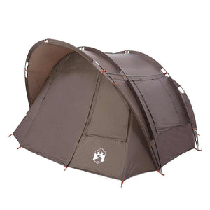 vidaXL Fishing Tent 2-Person Brown Waterproof