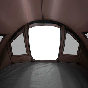 vidaXL Fishing Tent 2-Person Brown Waterproof