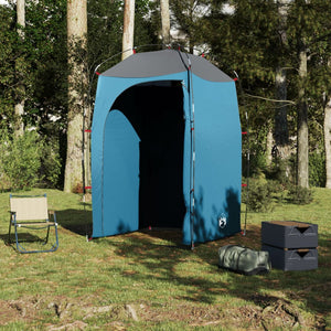 vidaXL Shower Tent Blue Waterproof