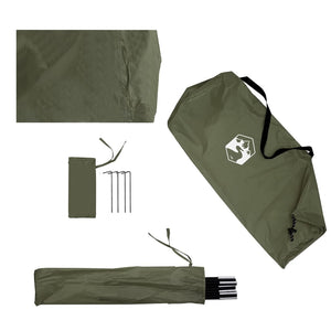 vidaXL Shower Tent Olive Green Waterproof