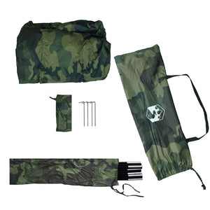 vidaXL Shower Tent Camouflage Waterproof