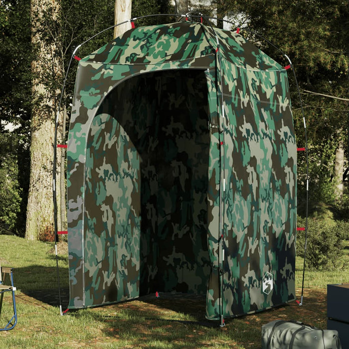 vidaXL Shower Tent Camouflage Waterproof