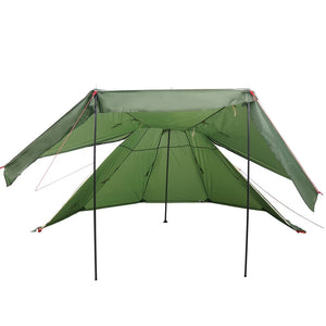 vidaXL Camping Tent Tipi 5-Person Green Waterproof