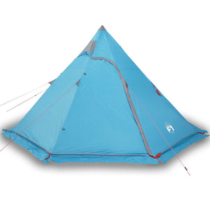 vidaXL Camping Tent Tipi 5-Person Blue Waterproof