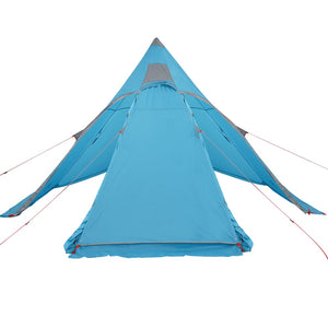 vidaXL Camping Tent Tipi 5-Person Blue Waterproof