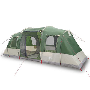 vidaXL Camping Tent Tunnel 4-Person Green Waterproof