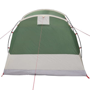 vidaXL Camping Tent Tunnel 4-Person Green Waterproof