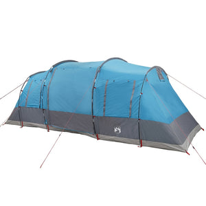 vidaXL Camping Tent Tunnel 4-Person Blue Waterproof