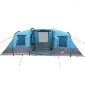 vidaXL Camping Tent Tunnel 4-Person Blue Waterproof