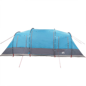 vidaXL Camping Tent Tunnel 4-Person Blue Waterproof