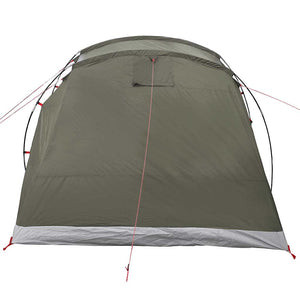 vidaXL Camping Tent Tunnel 4-Person Olive Green Waterproof