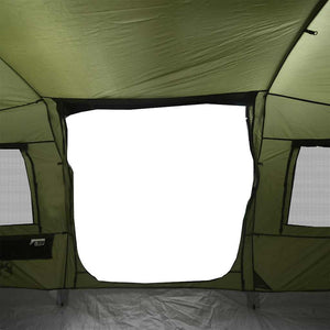 vidaXL Camping Tent Tunnel 4-Person Olive Green Waterproof