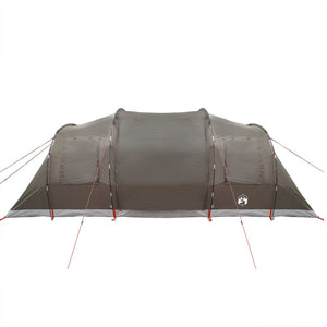 vidaXL Camping Tent Tunnel 4-Person Brown Waterproof