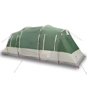 vidaXL Family Tent Tunnel 6-Person Green Waterproof