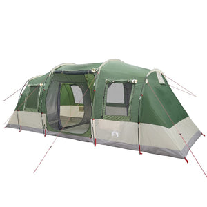 vidaXL Family Tent Tunnel 6-Person Green Waterproof